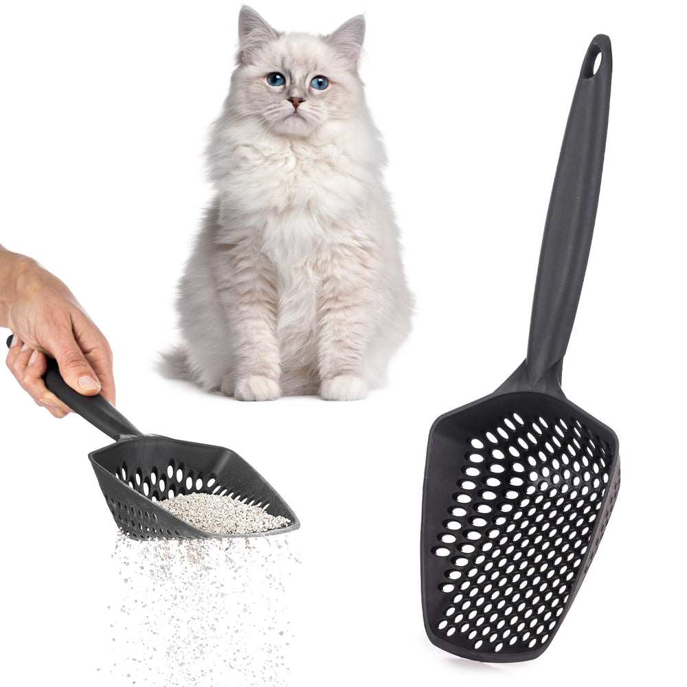 EYNEL cuillère-litière chat à petits trous, tamise rapidement les déchets sans perdre de litière.