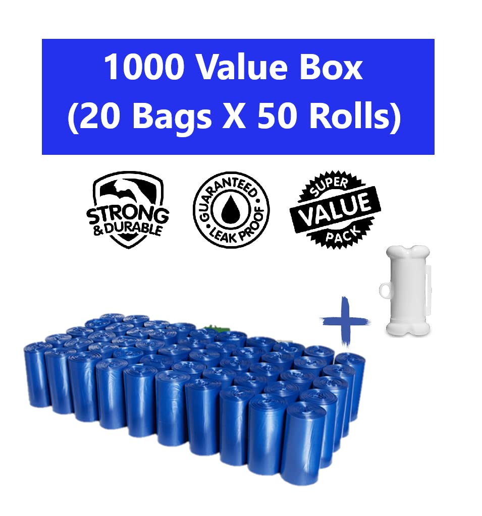 EZ PICK UP distributeur sacs-poubelle bleu, accès rapide et pratique.