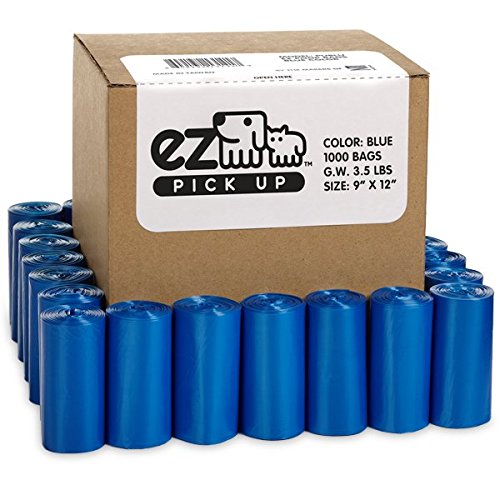 Sacs EZ PICK UP pour déjections canines, paquet de 1000 pièces, pratique en déplacement