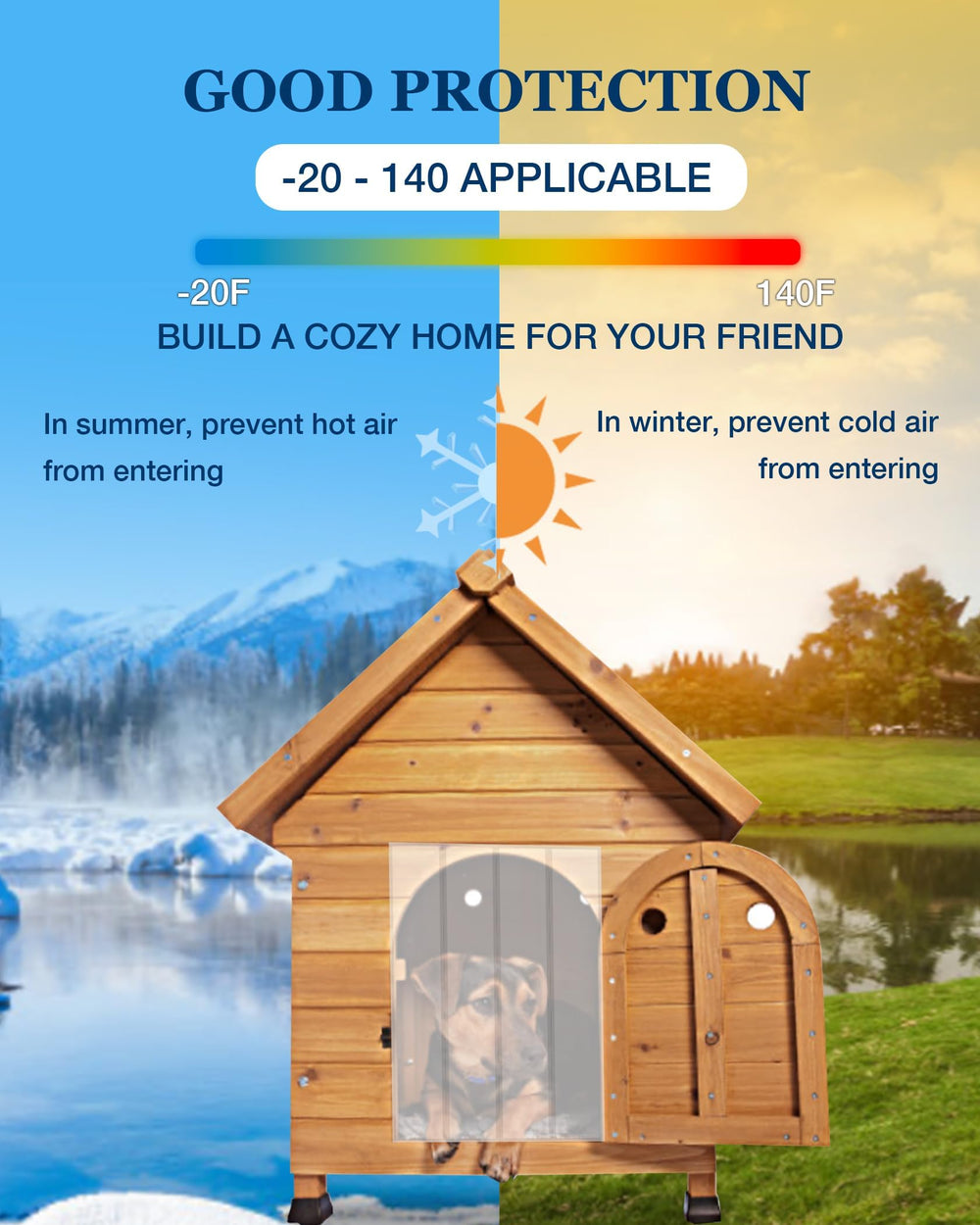 Ezcasch volet pvc transparent 8x8 porte-chien, accès pratique.