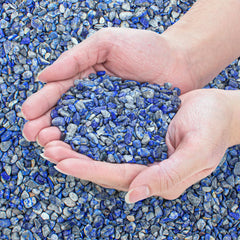 EZEELAI éclats lapis-lazuli pour aquarium couleur naturelle et durable.