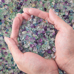 Éclats fluorite EZEELAI – grains décoratifs irréguliers pour aquarium et vases.