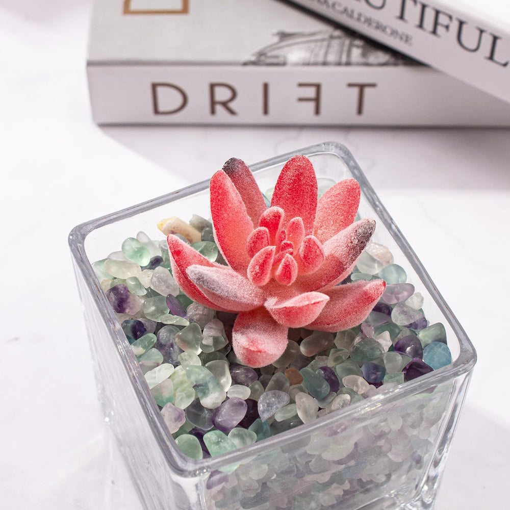 Éclats fluorite EZEELAI – pièces pour bouquets et arrangements durables.