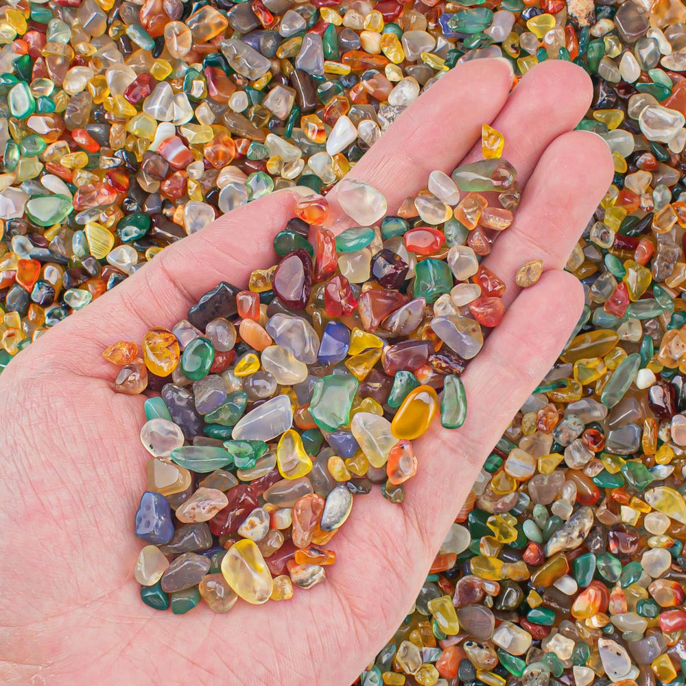 EZEELAI gravier agate coloré pour aquarium, couleurs vives et durables.