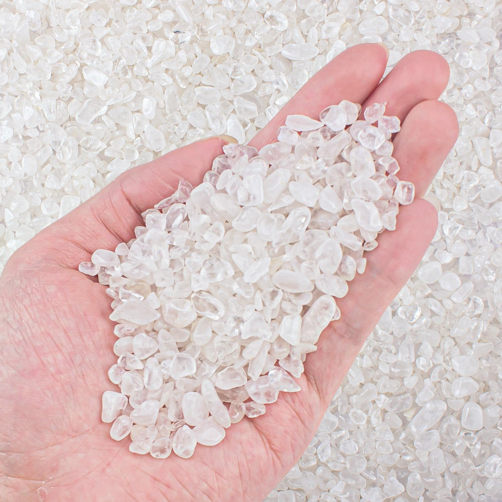 EZEELAI quartz clair galets 3-5mm pour aquarium, éclat net et naturel.