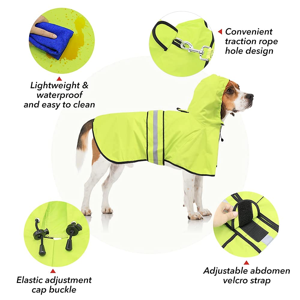 Manteau Ezierfy avec bandes réfléchissantes pour visibilité nocturne renforcée.