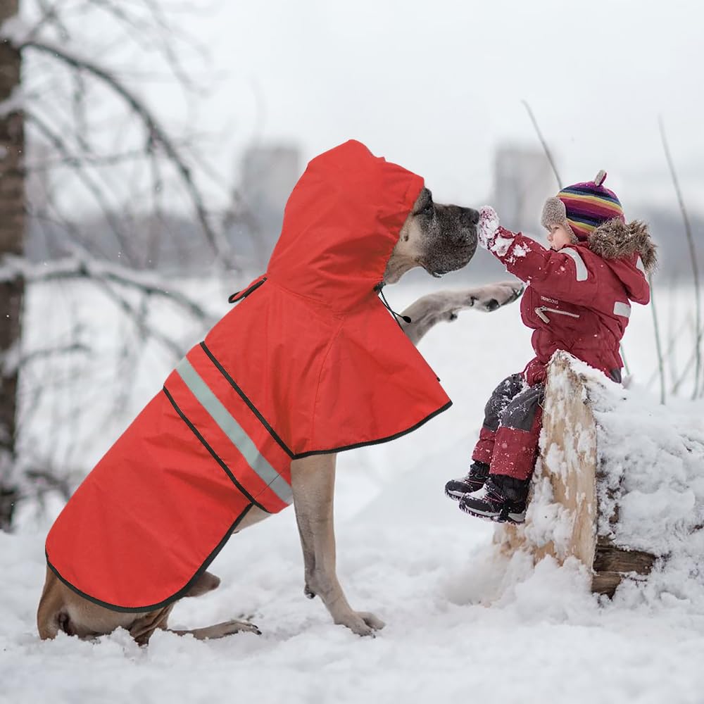 Poncho chien reglable avec bretelles pour un ajustement sûr