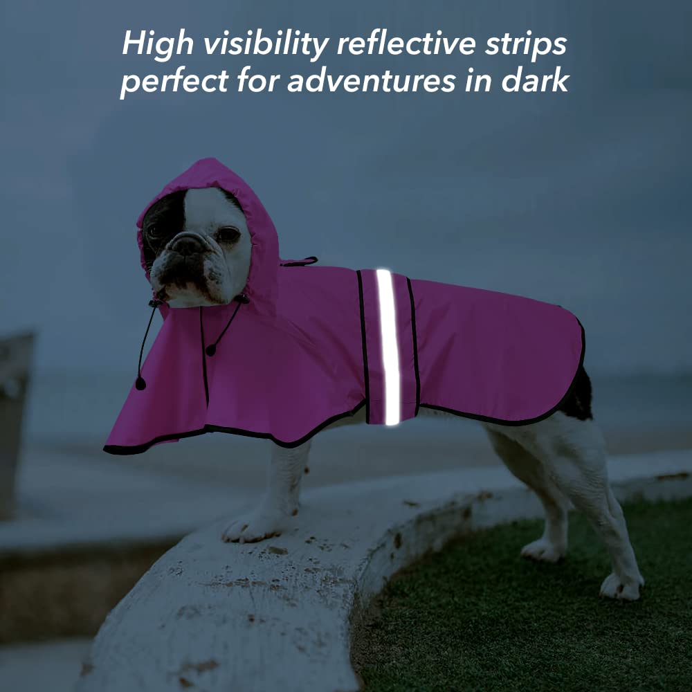 Ezierfy poncho avec trou pour laisse, accès rapide au harnais.