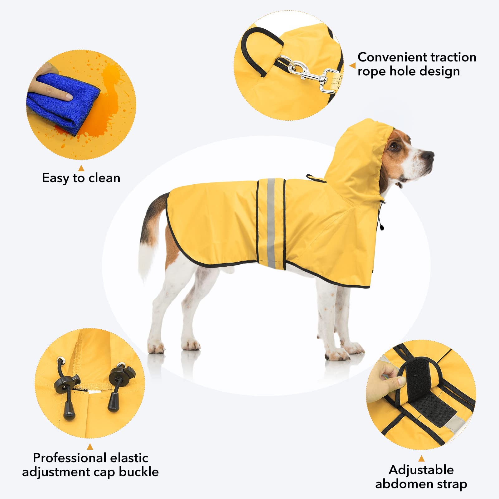 Ezierfy sangles reglables chien: ajustement confortable et enfilage facile.