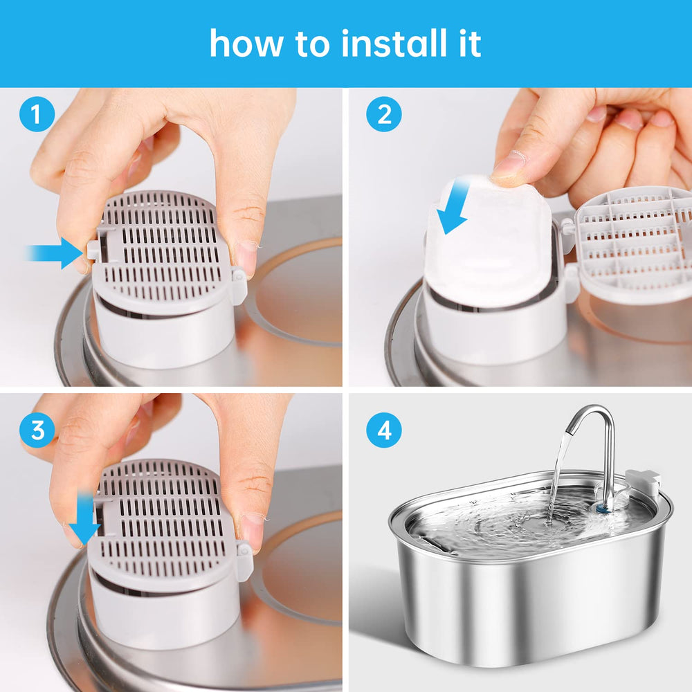 Distributeur EZMioo 2 L en inox, compact et durable pour le quotidien des animaux