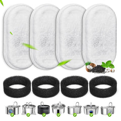 EZMioo: ensemble de filtres carbone pour eau plus fraîche du chat.