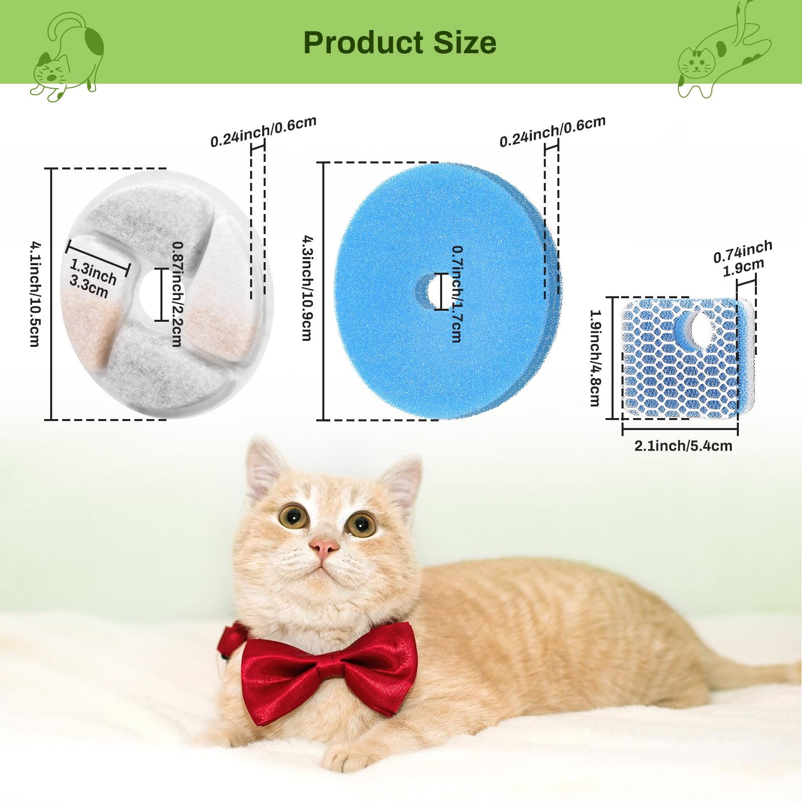 EZMioo filtre fontaine chat resine cation pour eau plus douce