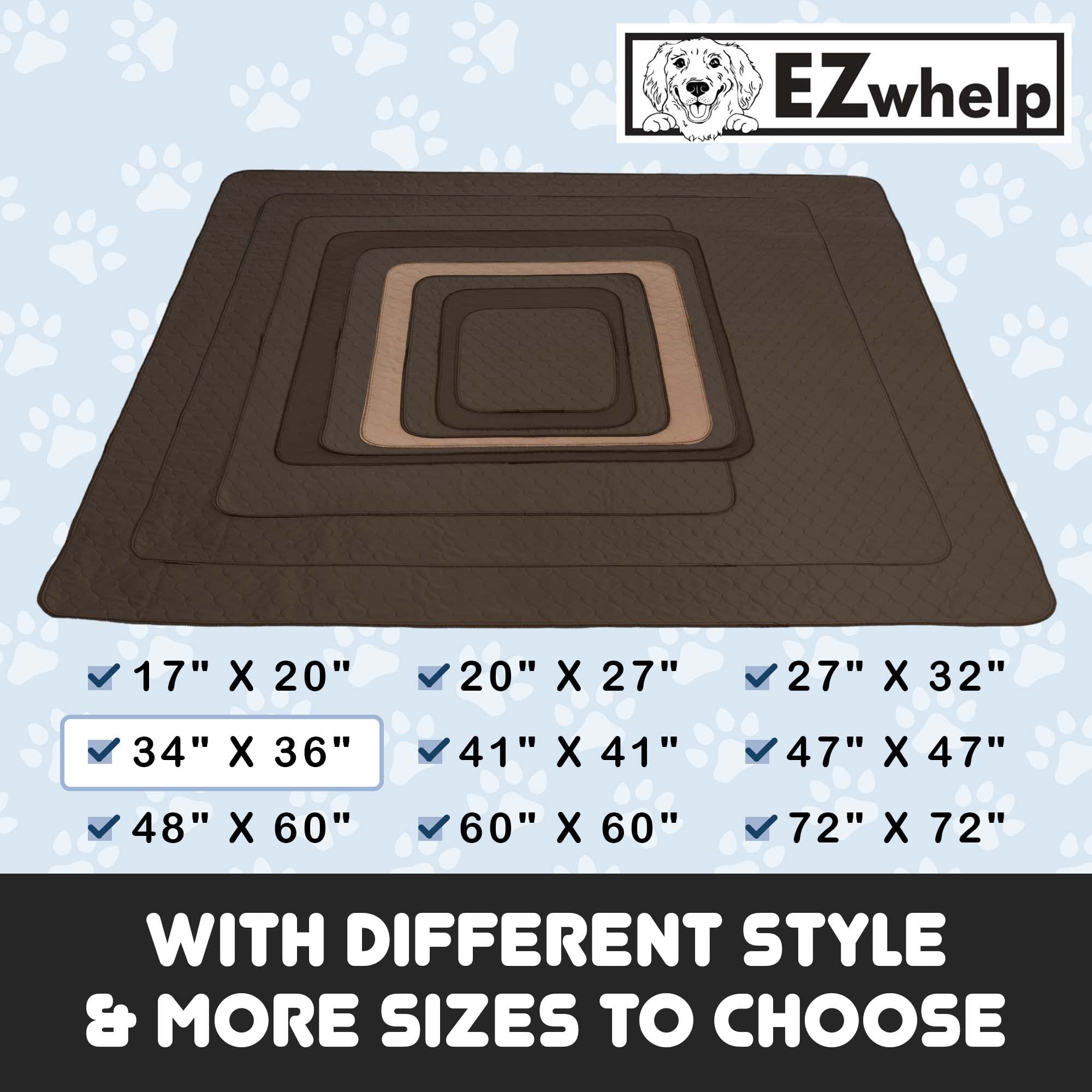 EZwhelp tapis imperméable, couche supérieure laminée protège sols et moquettes.