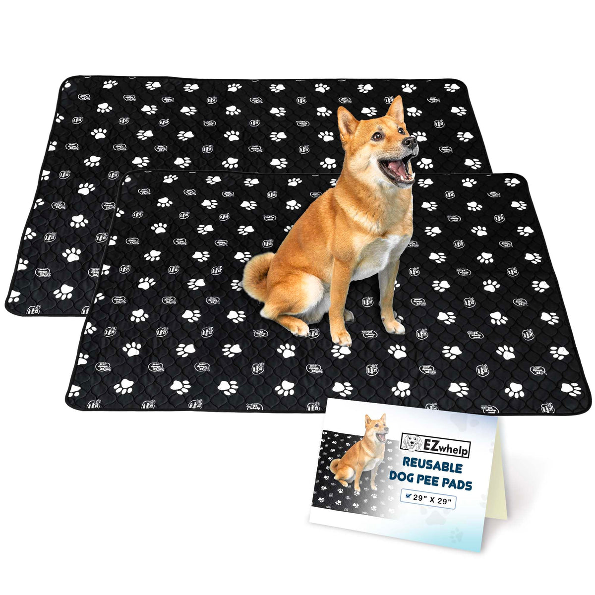 EZwhelp tapis-pipi réutilisable pour chien, confort et absorption