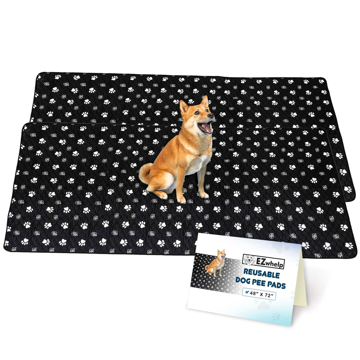 EZwhelp tapis réutilisable avec face douce et absorption efficace pour chien.