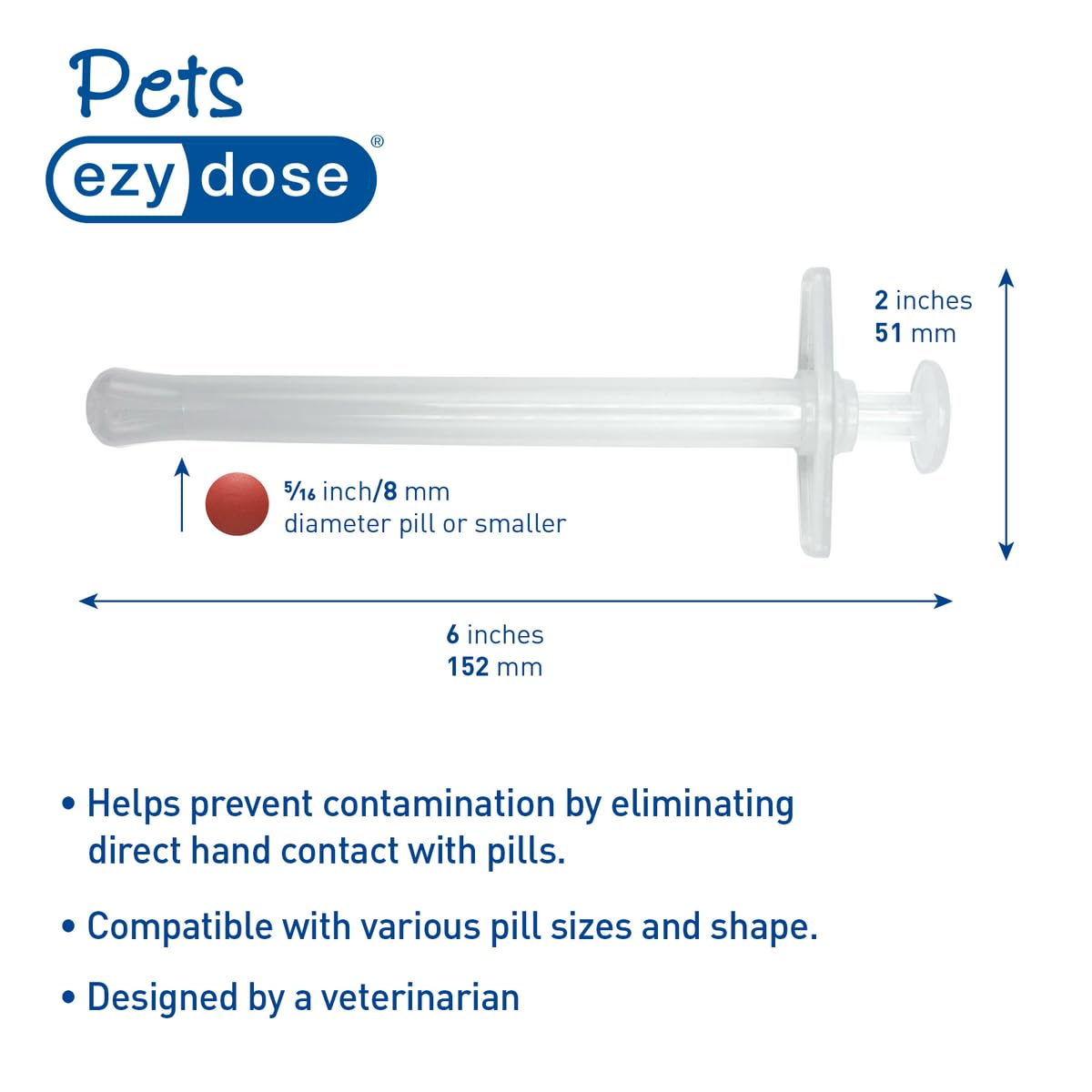 EZY DOSE utilisé pour chats et chiens, pratique à la maison.