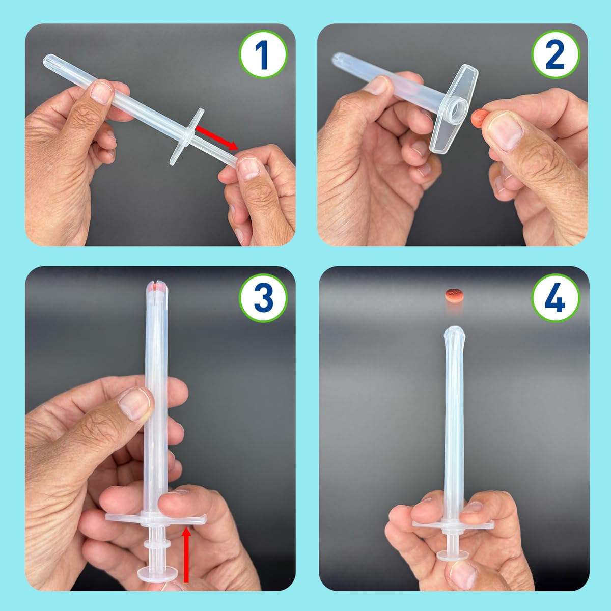 Lanceur EZY DOSE réutilisable, nettoyage facile et durable.
