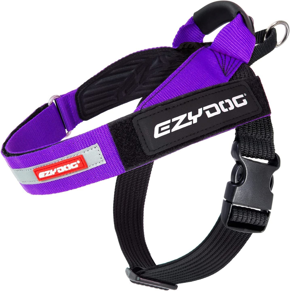 Harnais EzyDog Express avec confort ergonomique pour les promenades quotidiennes.