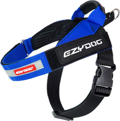 Harnais EzyDog Express ergonomique avant pour confort optimal.