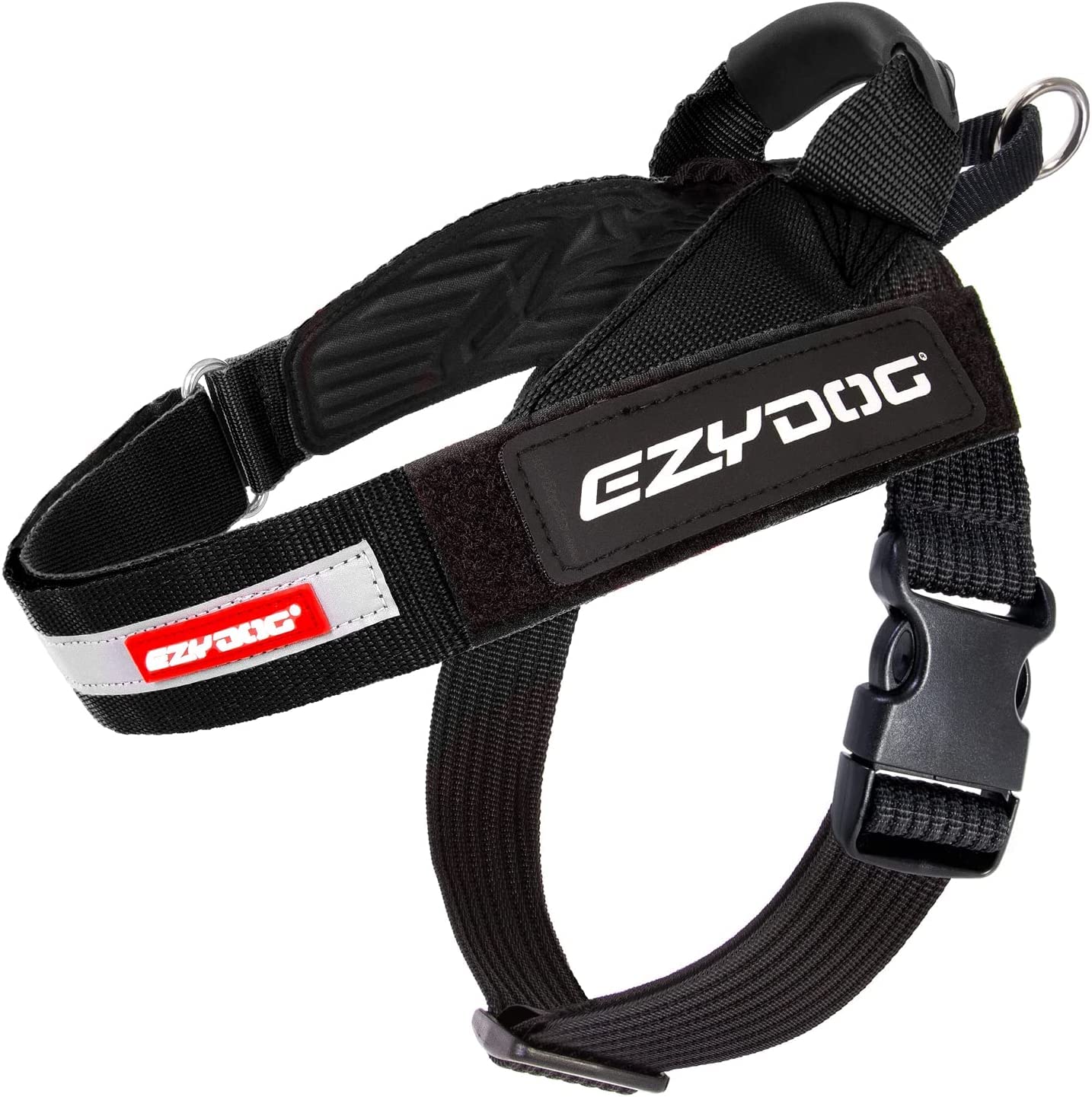 Harnais EzyDog Express avec poignee pour un contrôle facilité lors des balades.