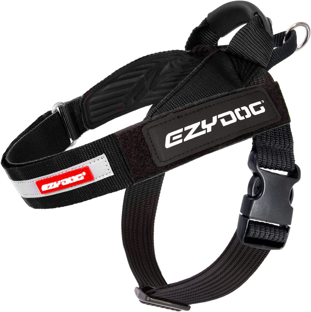 Harnais EzyDog Express avec poignee pour un contrôle facilité lors des balades.