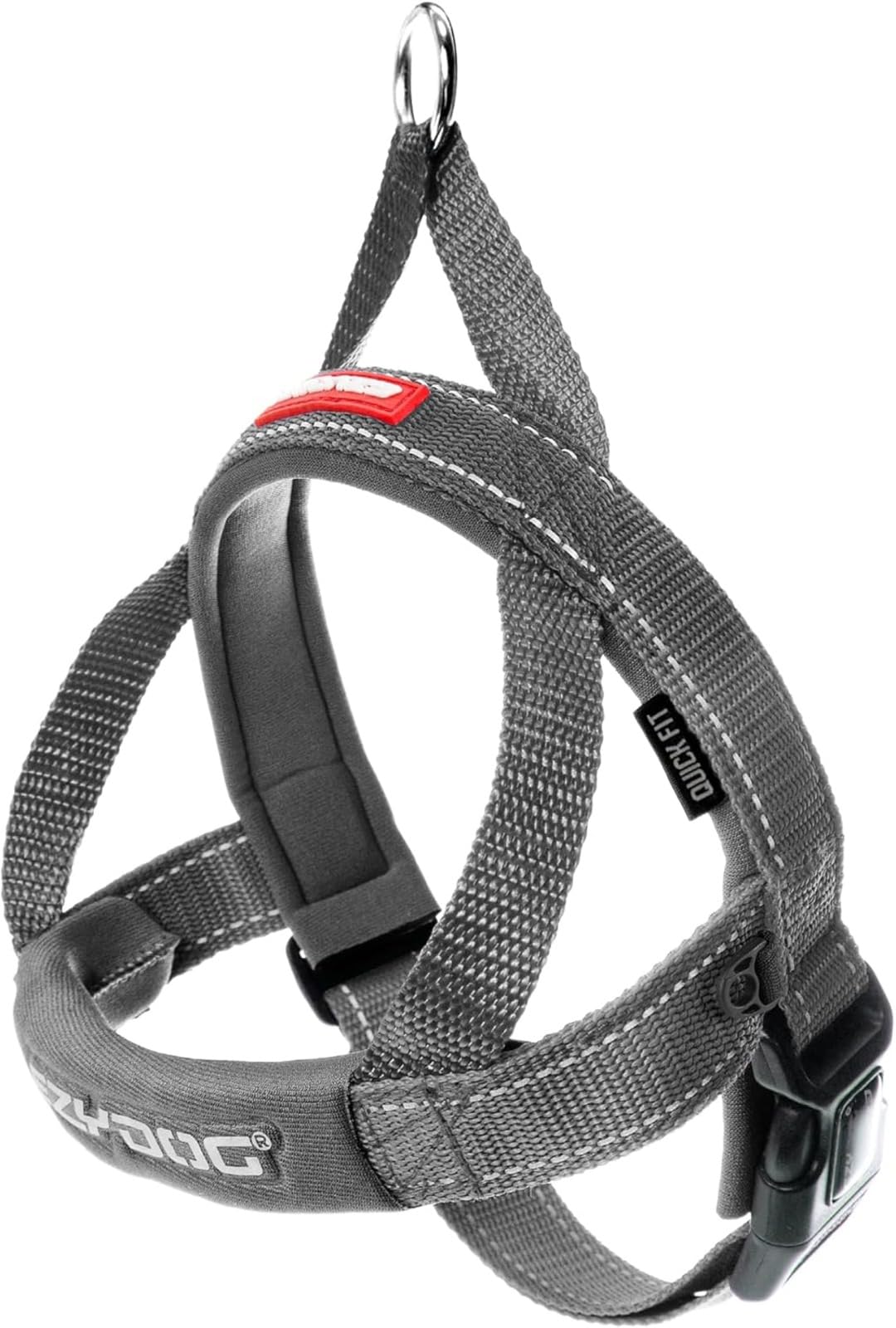 Harnais EzyDog Quick Fit vue avant, contrôle confortable lors des promenades