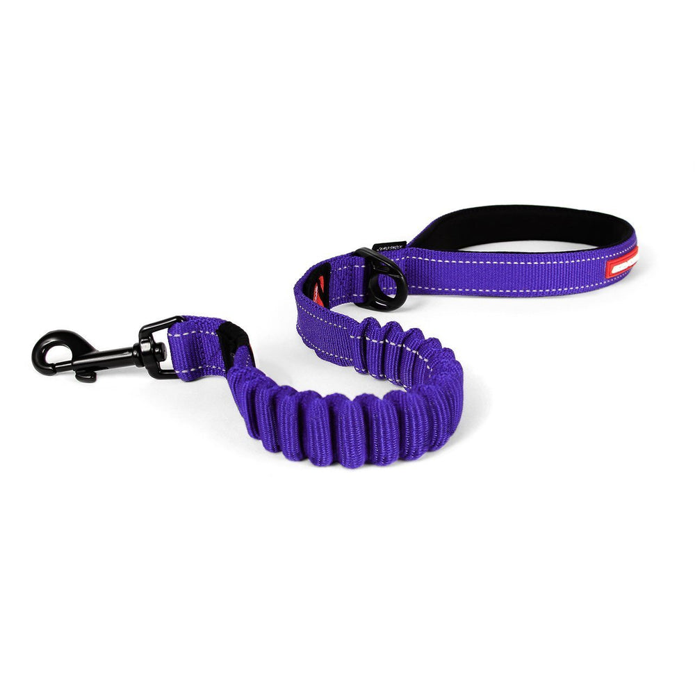 Laisse EzyDog Zero Shock avec poignee-double pour un contrôle confortable lors des promenades.