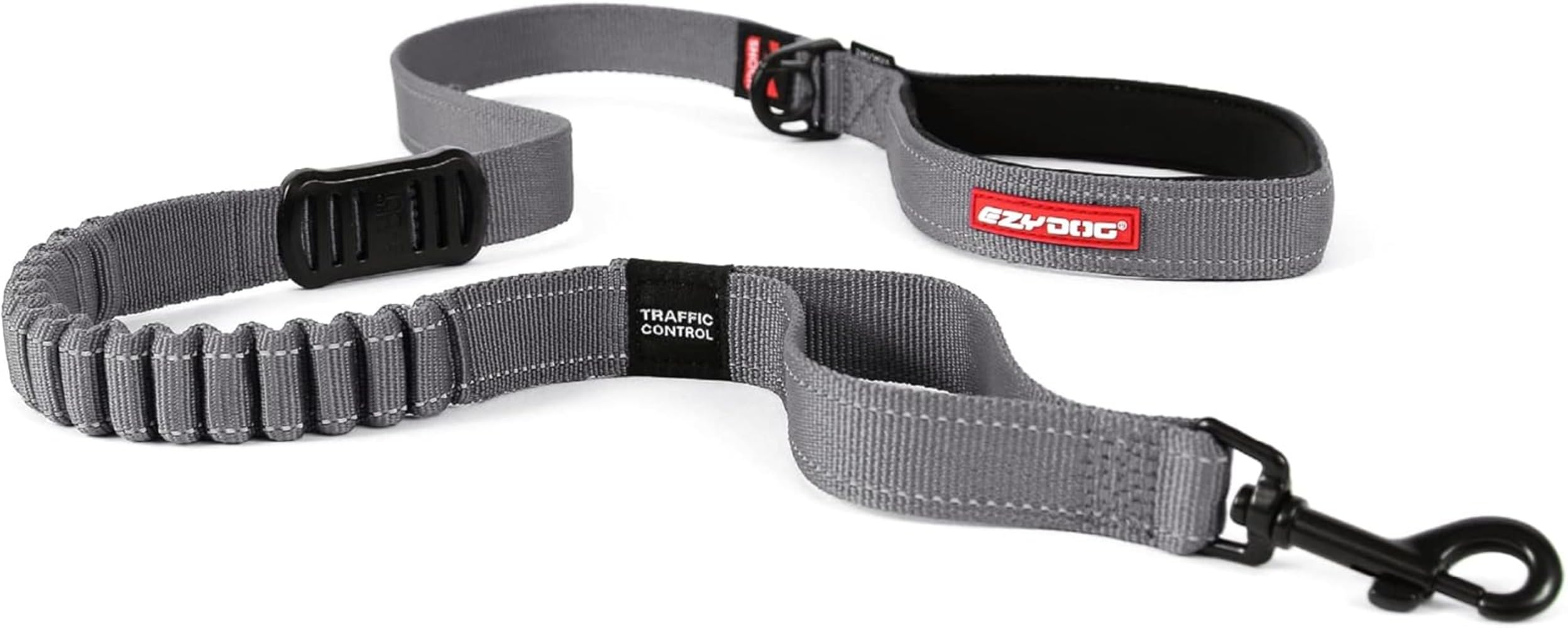 Laisse EzyDog Zero Shock avec système absorbant pour réduire les tirages lors des promenades