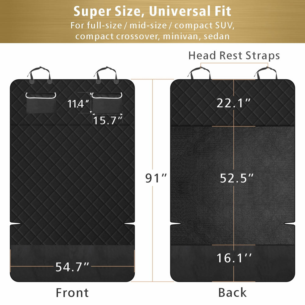 Tissu Oxford imperméable F-color, surface antiderapante pour une conduite plus sûre.