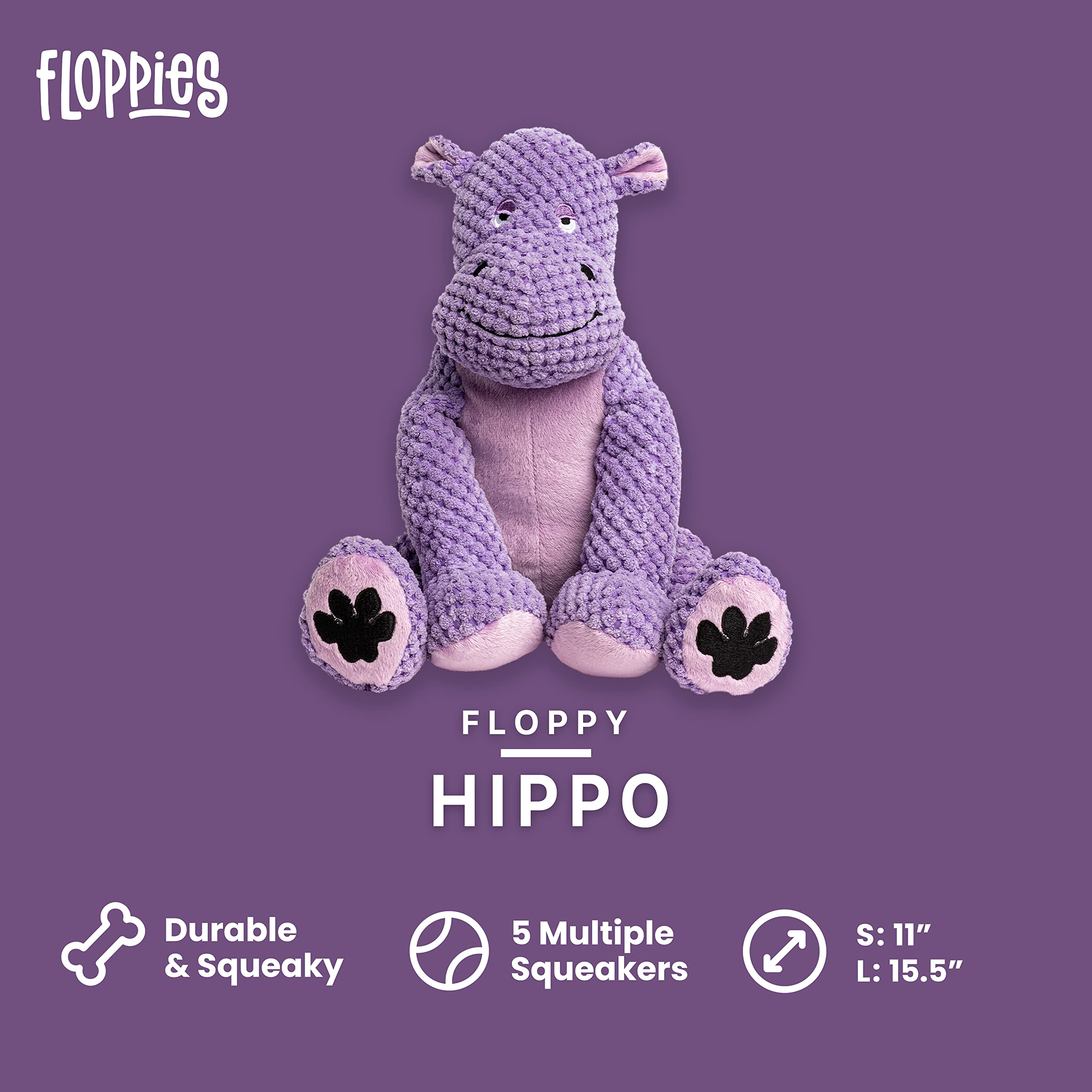 Fabdog Floppies renard doudou – jouet sonore léger pour les moments de jeu actifs.