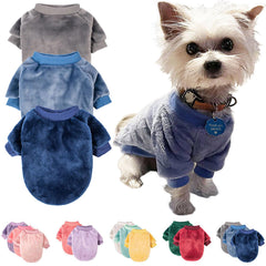 FabriCastle pull petit chien gris, chaleur douce pour sorties hivernales.
