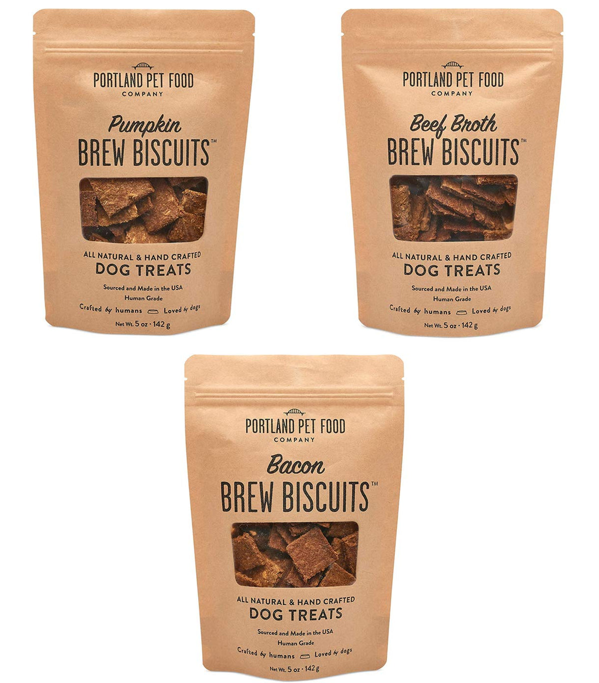 Portland Brew Biscuit pack variété, récompense naturelle pour chiens.