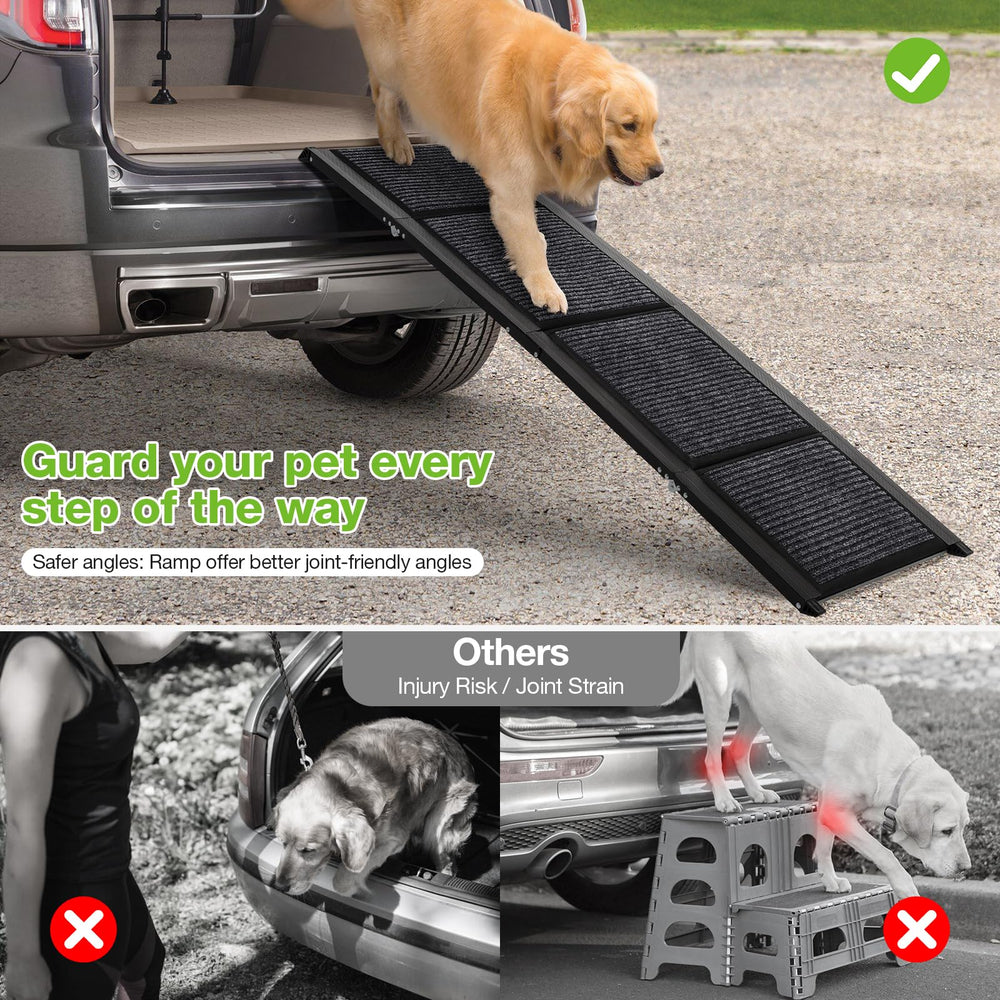 FAHKNS rampe chien surface antiderapante, adhérence fiable pour tous les chiens