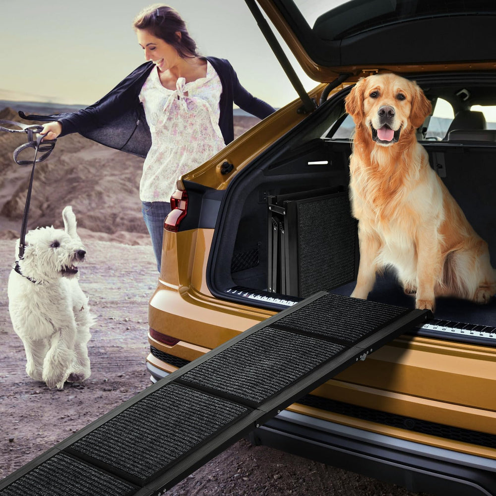 FAHKNS rampe pour chien 63x17 cm avec surface antidérapante pour trajet en voiture