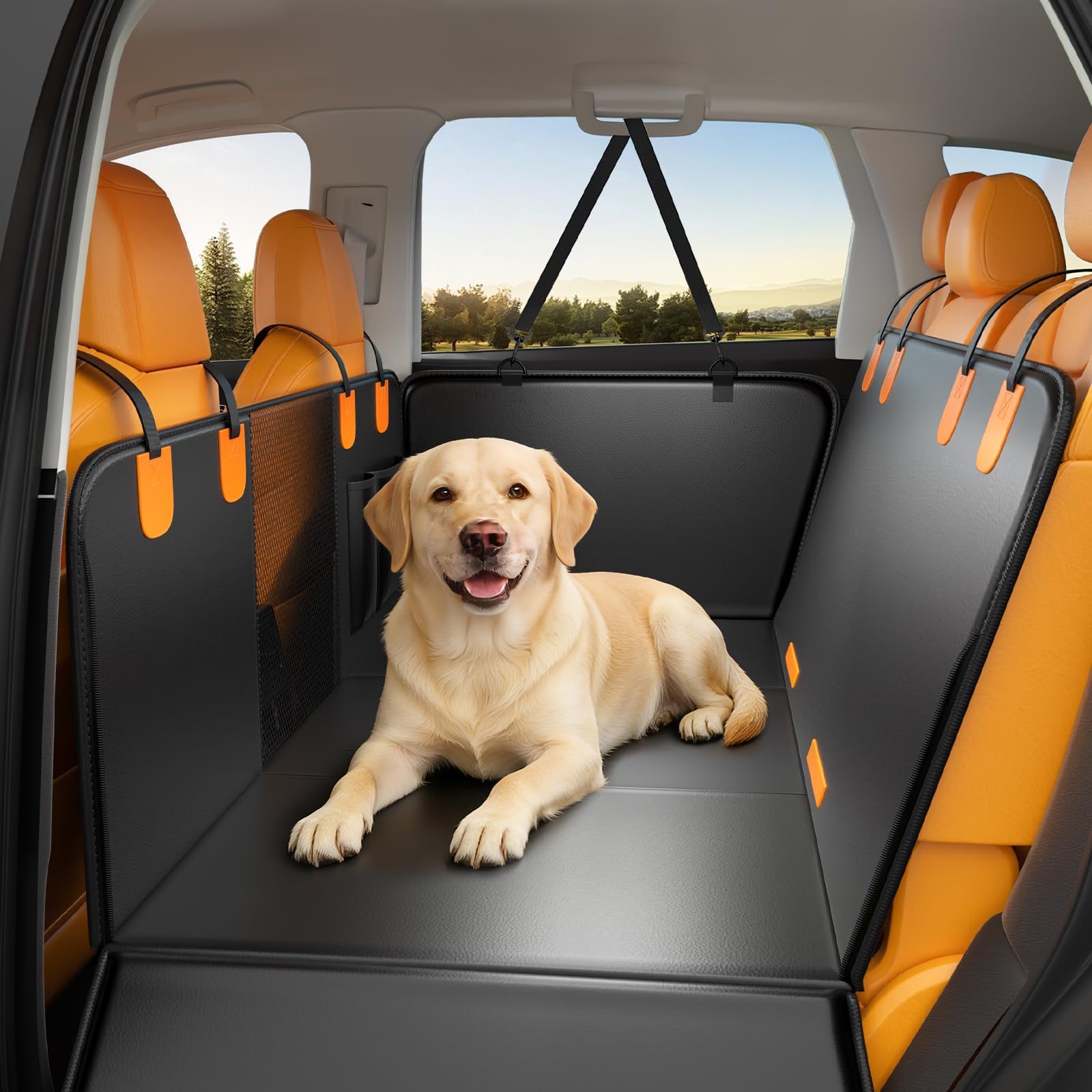 FALDAA hamac arriere pour chien protege le siege et offre espace securise