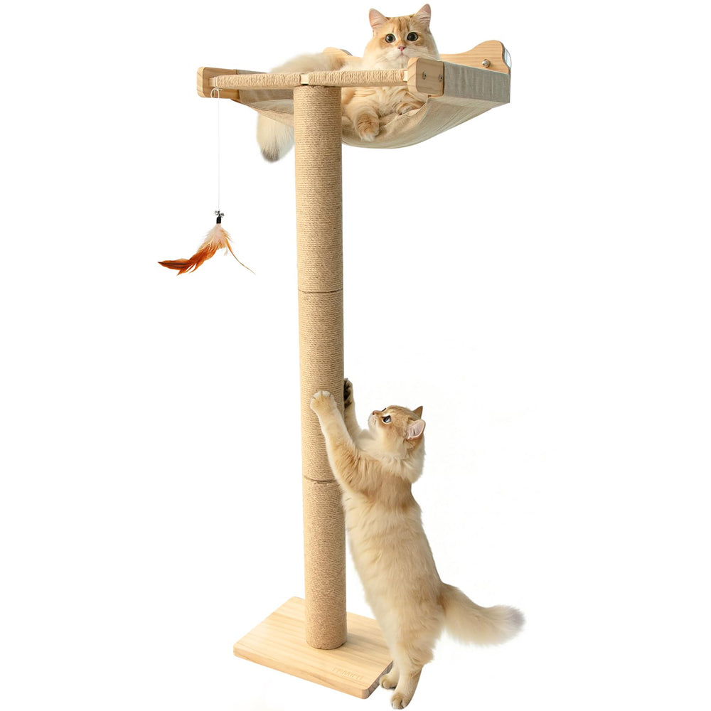 Famifit perchoir fenêtre chat 46 pouces offre une vue élevée et sûre