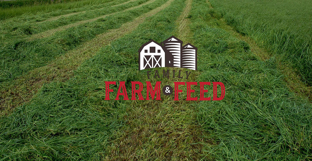 Family Farm and Feed alfalfa pellets emballage clair, facilité de stockage et dosage.