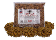 FAMILY FARM AND FEED – emballage premium 2 livres d’alimentation poisson flottante, pratique et prêt à l’emploi.