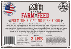 FAMILY FARM AND FEED – pellets flottants en gros plan, idéal pour étangs et lacs.
