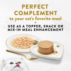Fancy Feast Apéritifs barquette ouverte et prête à servir pour un encas rapide.