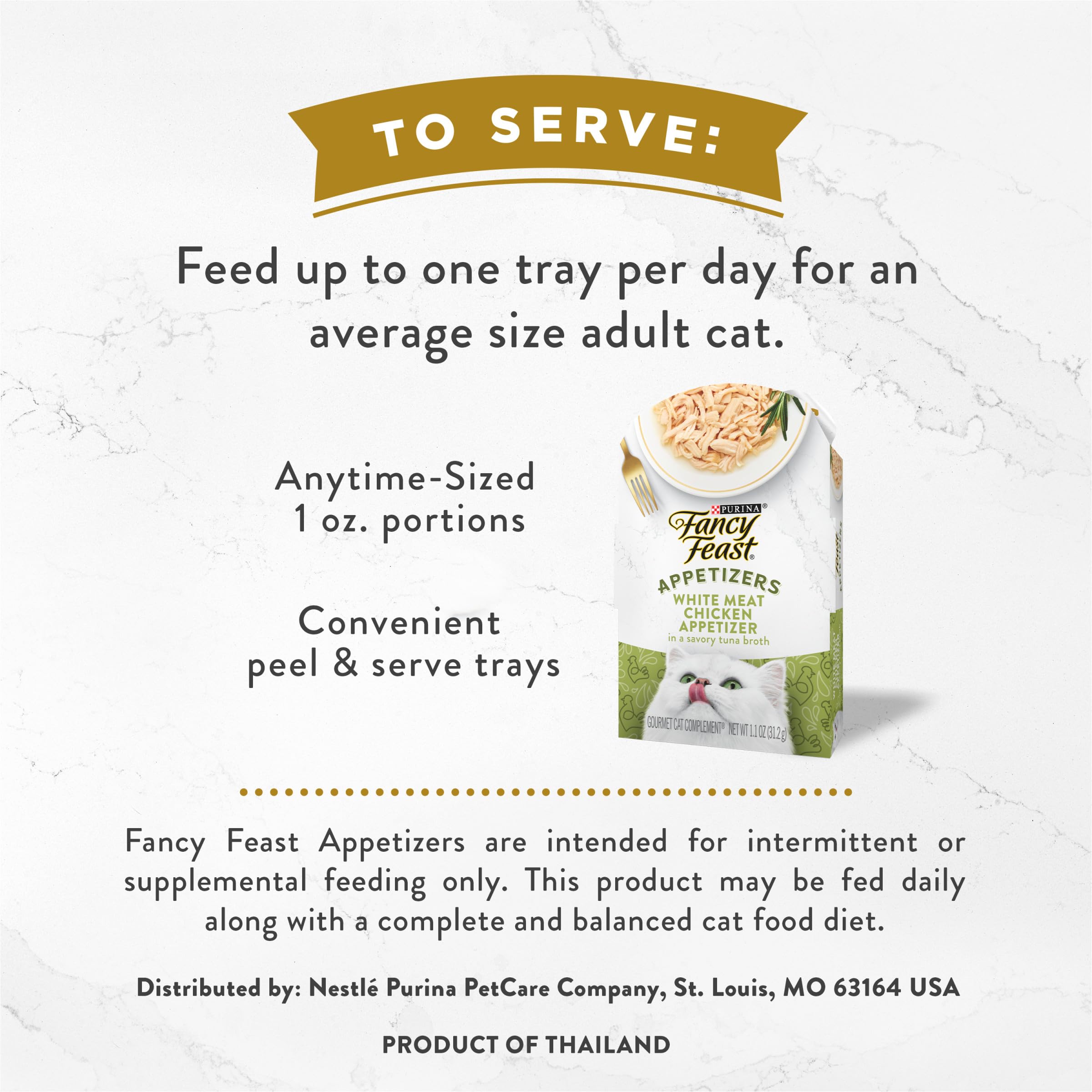 Fancy Feast Apéritifs ensemble de portions pratiques pour les moments entre les repas.