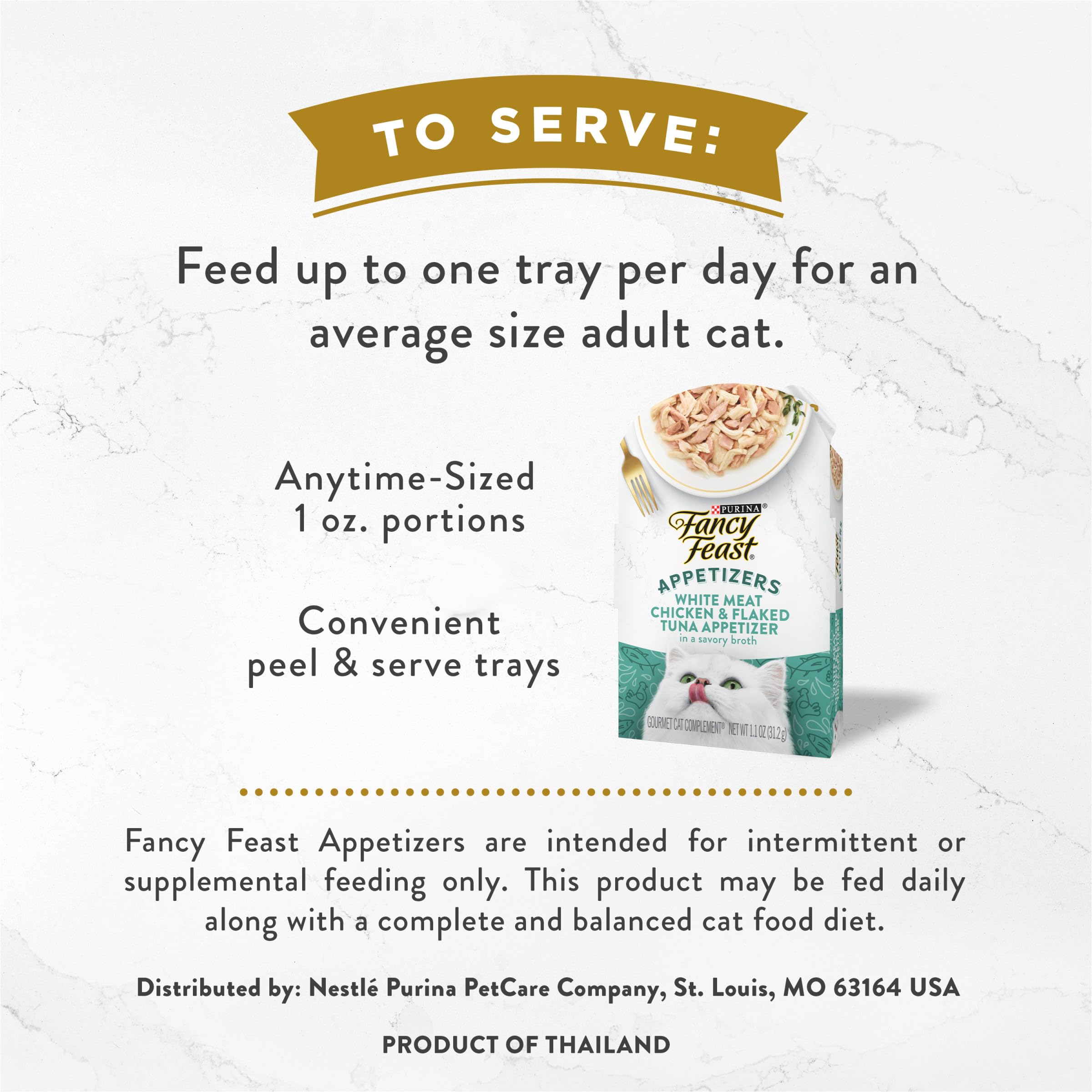 Ingrédients réels poulet et thon dans Fancy Feast