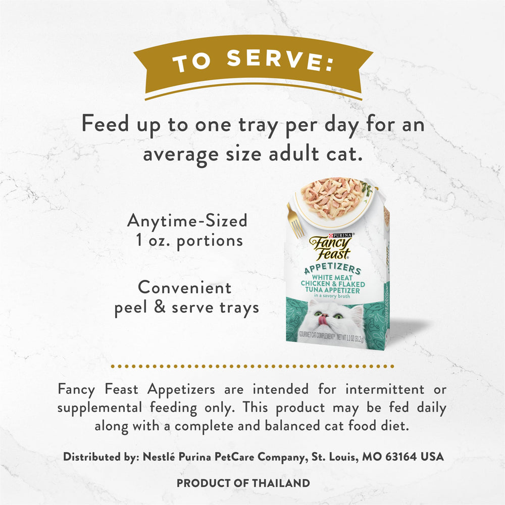 Ingrédients réels poulet et thon dans Fancy Feast