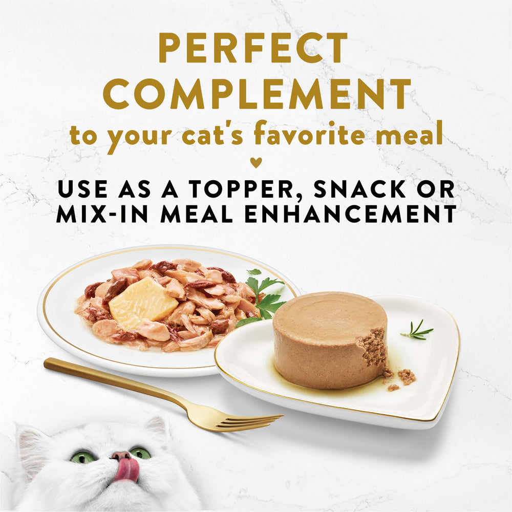 Portion individuelle 1,1 oz des Appetizers Fancy Feast, pratique et prête à servir.
