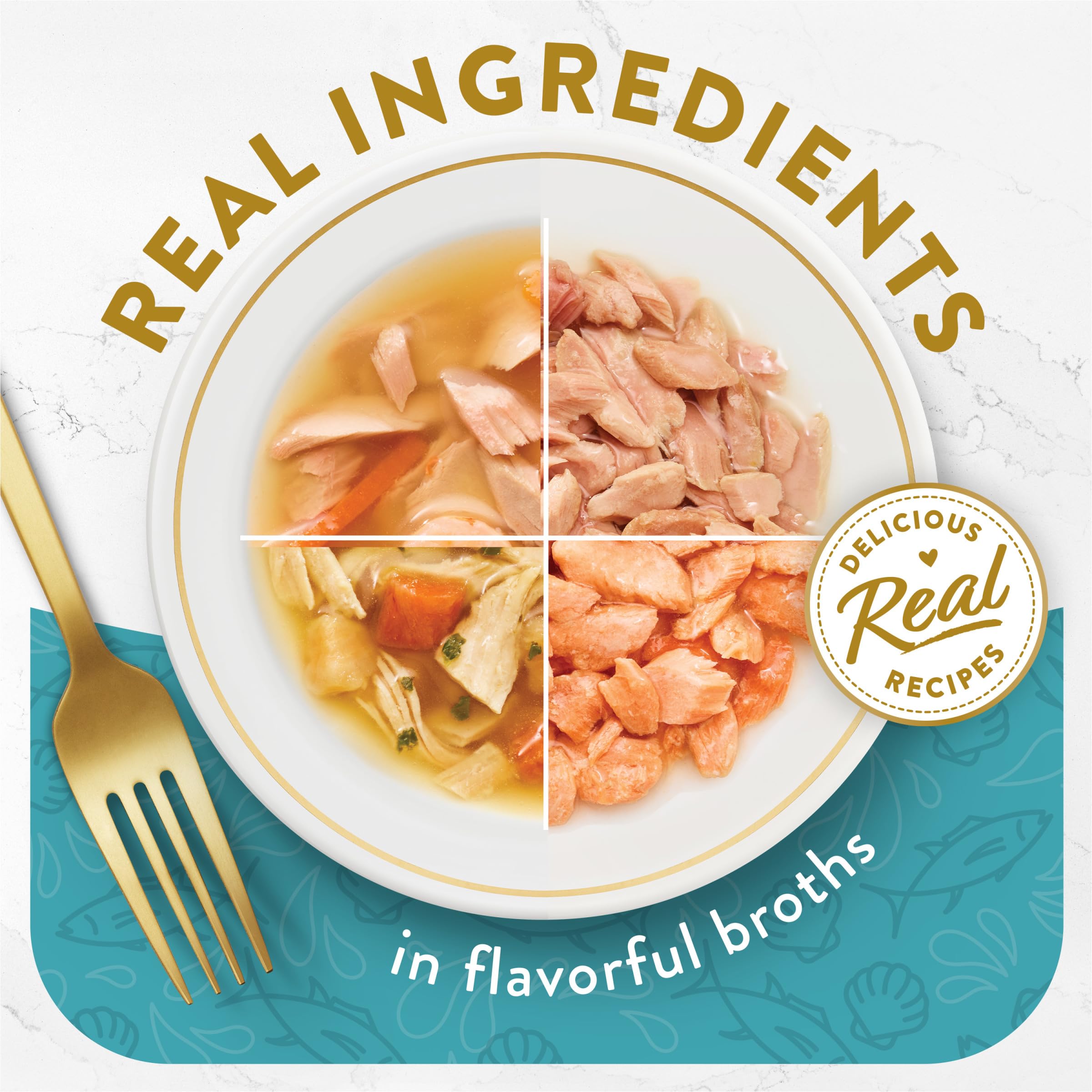 Purina Fancy Feast Appetizers thon avec topping coquilles Saint-Jacques, saveur gourmande