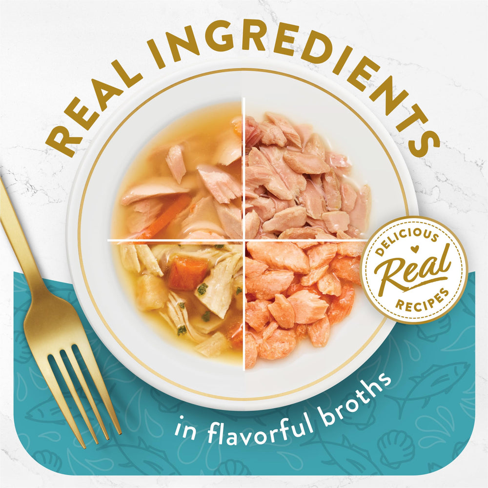 Purina Fancy Feast Appetizers thon avec topping coquilles Saint-Jacques, saveur gourmande