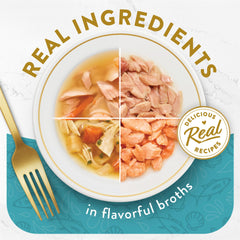 Purina Fancy Feast Appetizers thon avec topping coquilles Saint-Jacques, saveur gourmande