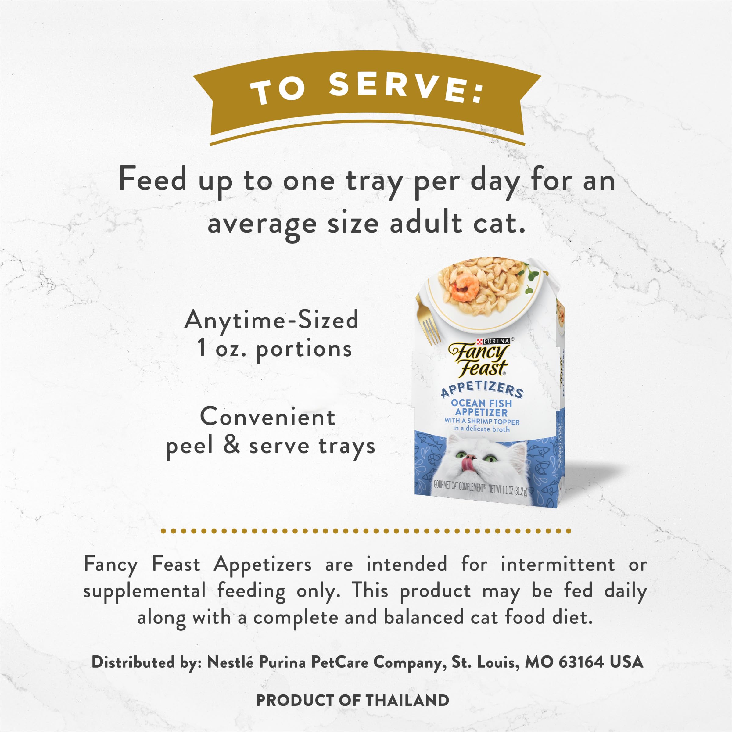 Fancy Feast Appetizers Topper Entre Les Repas, pratique et savoureux.