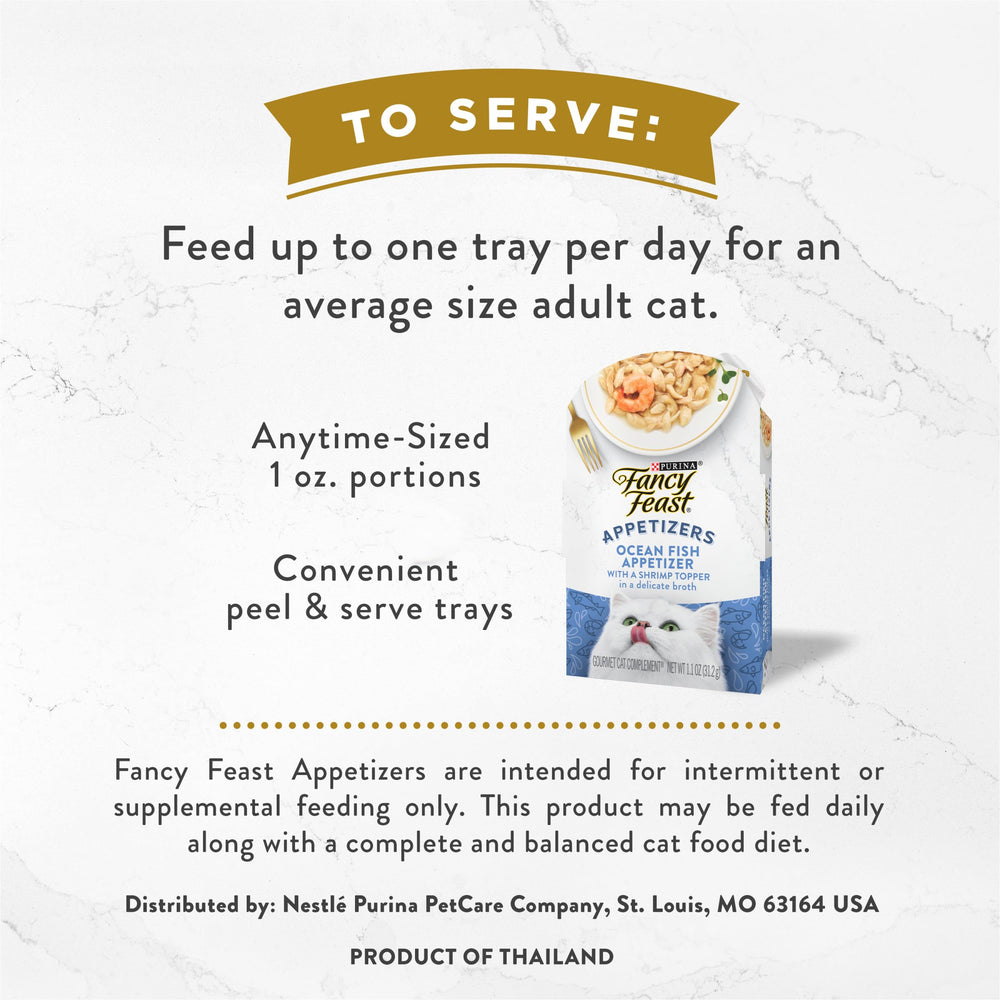 Fancy Feast Appetizers Topper Entre Les Repas, pratique et savoureux.