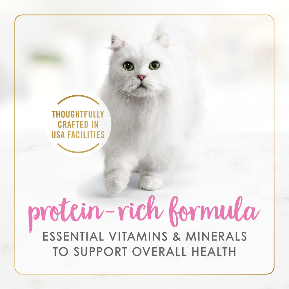 Fancy Feast poulet-coeurs-foie-sauce, combinaisons savoureuses pour chats adultes.